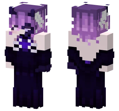 Maesie Purple Hair Minecraft skin