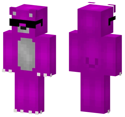 Magenta Bear Minecraft skin