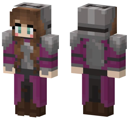 Magenta Knight Minecraft skin