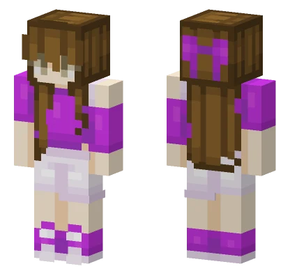 Magenta Knots Minecraft skin