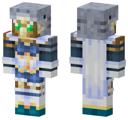 Magical Girl Sayaka Cosplay Minecraft skin