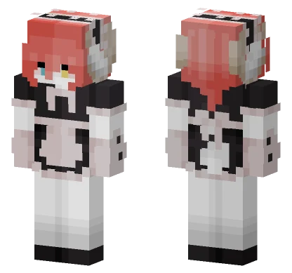 Maid Boy Chibi Minecraft skin