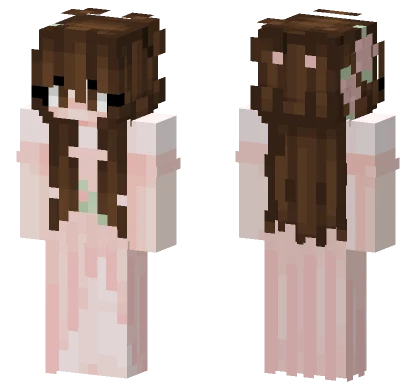 Maja Pink Dress Minecraft skin