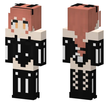 Makima Shiny Bunny Minecraft skin
