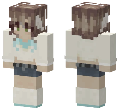 Malachite Girl Minecraft skin
