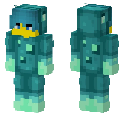 Male Glow Squid Onesie Minecraft skin