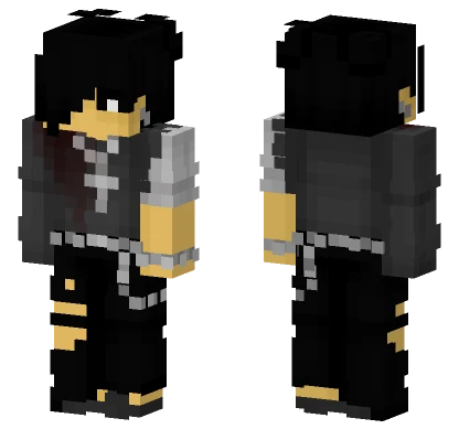 Male Goth Minecraft skin
