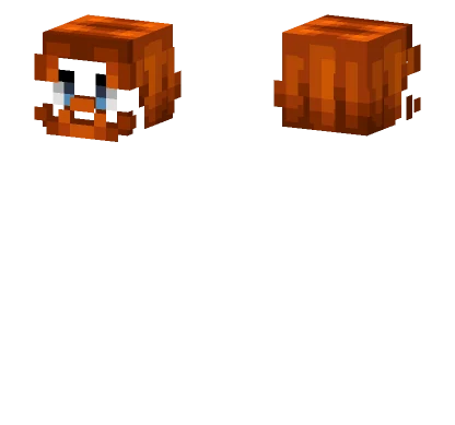 Male HB Ginger Orange Beard Minecraft skin