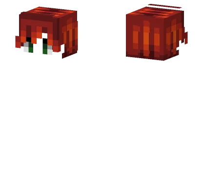 Male HB Orange Bangs Minecraft skin