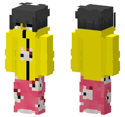Male Hello Kitty Minecraft skin