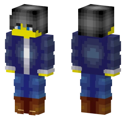 Male Jacket Jeans Brown Boots Minecraft skin