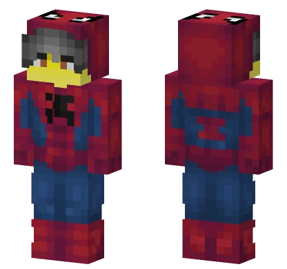Male Spiderman Outfit Minecraft skin