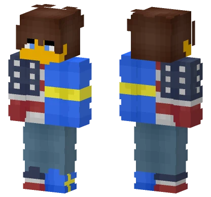 Male USA x Sweden Minecraft skin