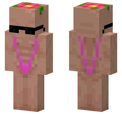 Mankini Flower Skin Minecraft skin