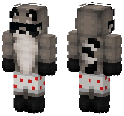 Mapachexd Raccoon Minecraft skin