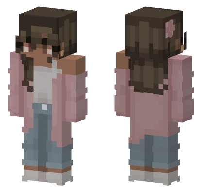 Marina Pink Penguin Minecraft skin