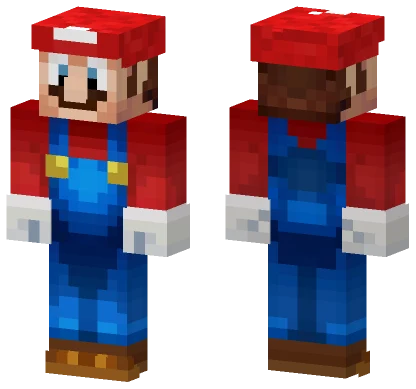 Mario Minecraft skin
