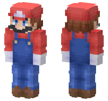 Mario Minecraft skin