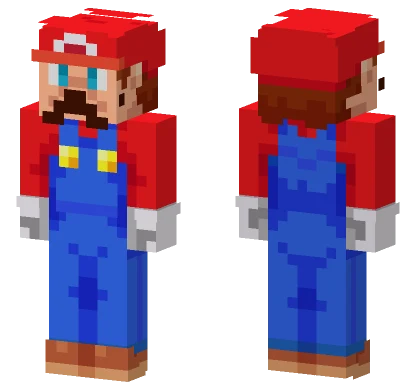 Mario Minecraft skin