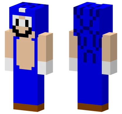Mario in Sonic Suit Minecraft skin