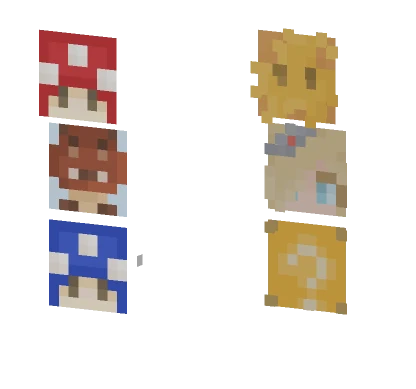 Mario PFP Minecraft skin