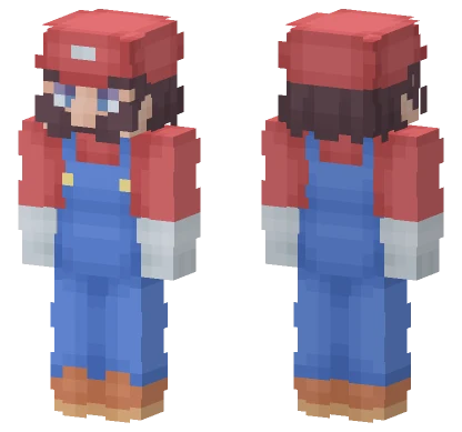 Mario V2 Minecraft skin