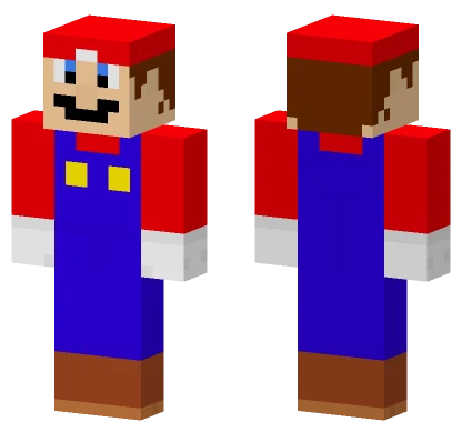 Mario V2 Minecraft skin