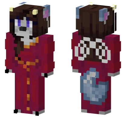 Maroon and Grey Uniform Minecraft skin