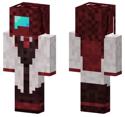 Maroon Robot Minecraft skin
