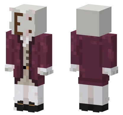 Maroon School Uniform Minecraft skin