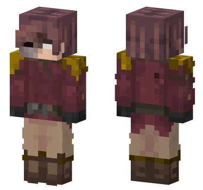 Maroon Uniform Boy Minecraft skin