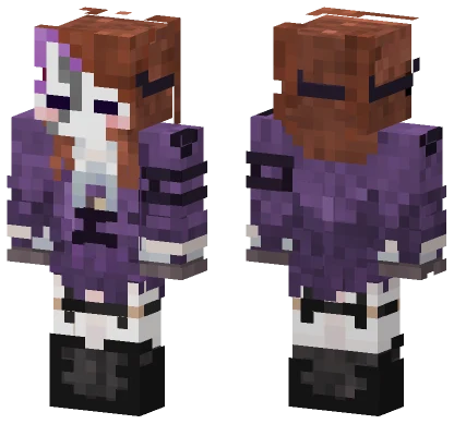 Mascara Roupa Escura Minecraft skin