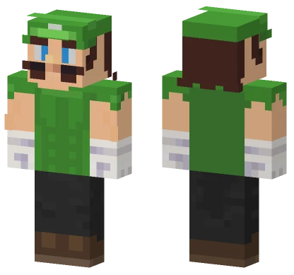Mashed Luigi Ready Player Two Minecraft skin