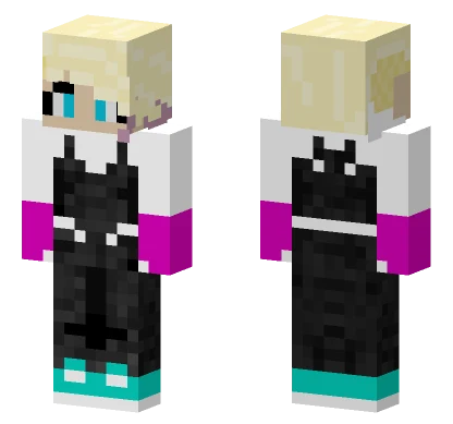 Maskless Spider Gwen Minecraft skin