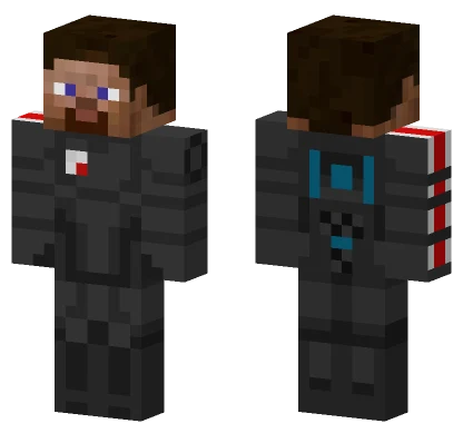 Mass Effect 2 Steve Minecraft skin