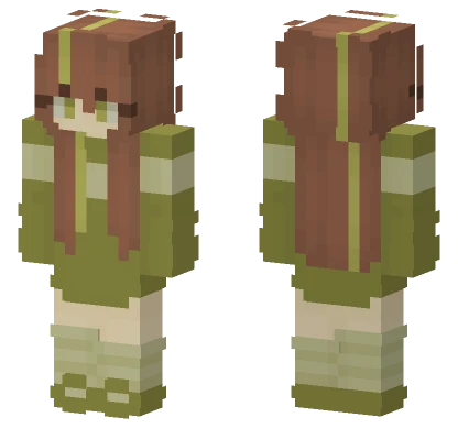 Matcha Girl Minecraft skin