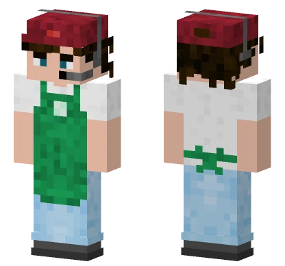 Matthew Raley Starbucks Lobster Hat Minecraft skin
