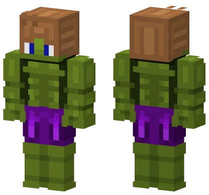 Max Box of Hulk Minecraft skin