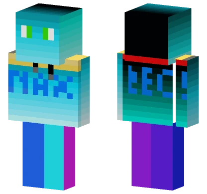 Maxrecs Blue Gradient Minecraft skin