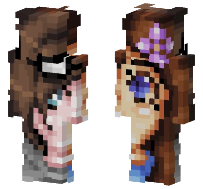 Me And Luna Chat Minecraft skin