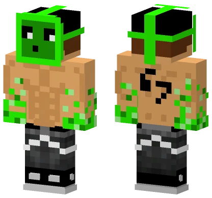 Me With Slime Mask Minecraft skin