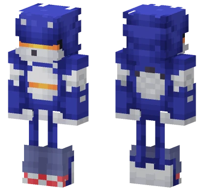 Mecha Sonic Minecraft skin