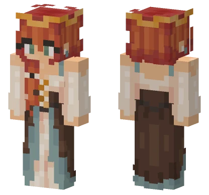 Medieval Girl Outfit Minecraft skin