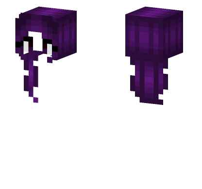 Medium Purple Wavy Hair Minecraft skin