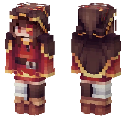 Megumin Witch Skin Minecraft skin