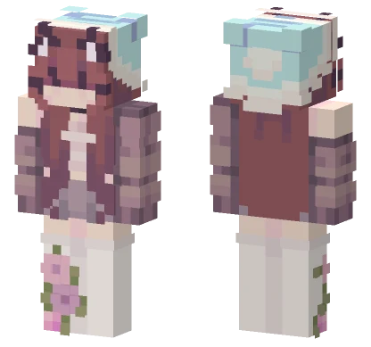Meow Cat Girl Minecraft skin