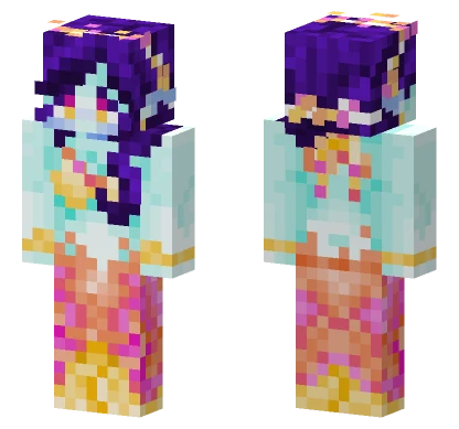 Mermaid Outfit Minecraft skin