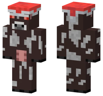 Merry Christmas Cow Minecraft skin