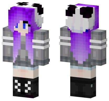 Merysiowa Purple Hair Girl Minecraft skin