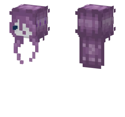 Messy Purple Hair Minecraft skin